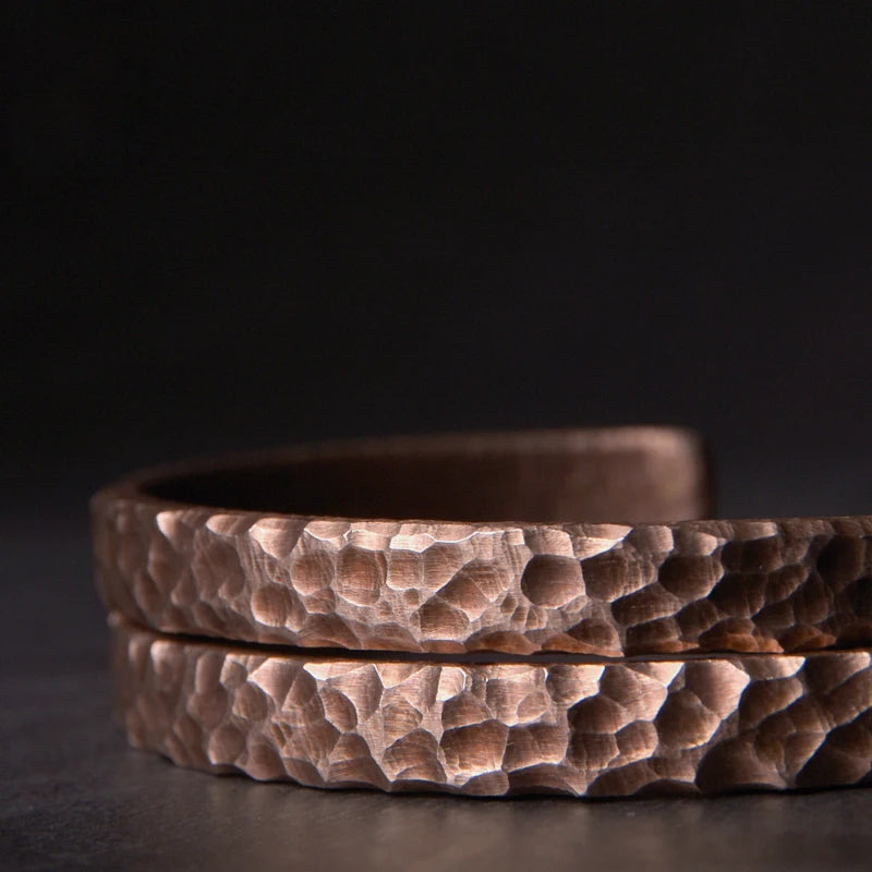 Hammered Copper Cuff Bracelet