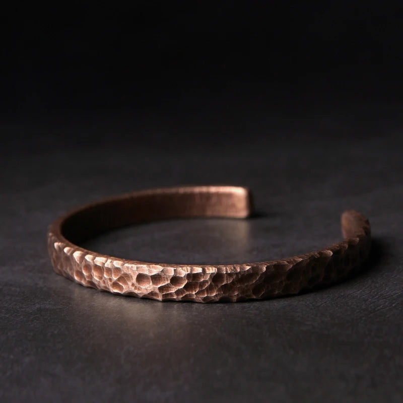 Hammered Copper Cuff Bracelet